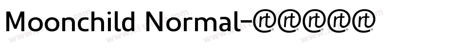 Moonchild Normal字体转换